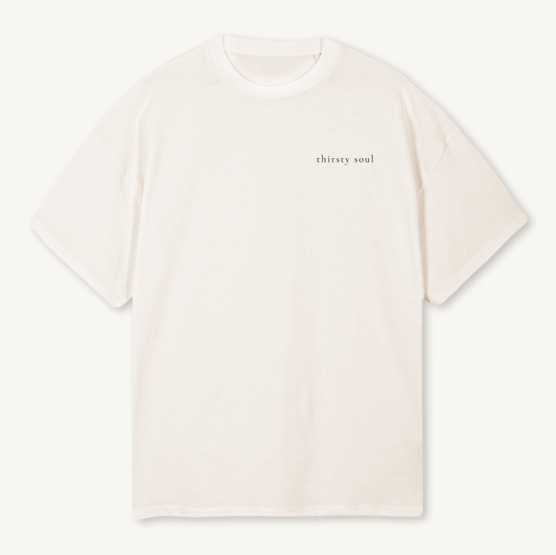 Nothing Lasts Forever Oversized Tee Vintage White