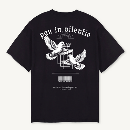Pax In Silentio Oversized Tee Black